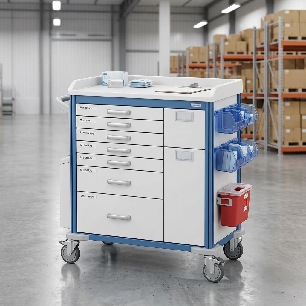 Multi-Functional Medical & Anesthesia Cart